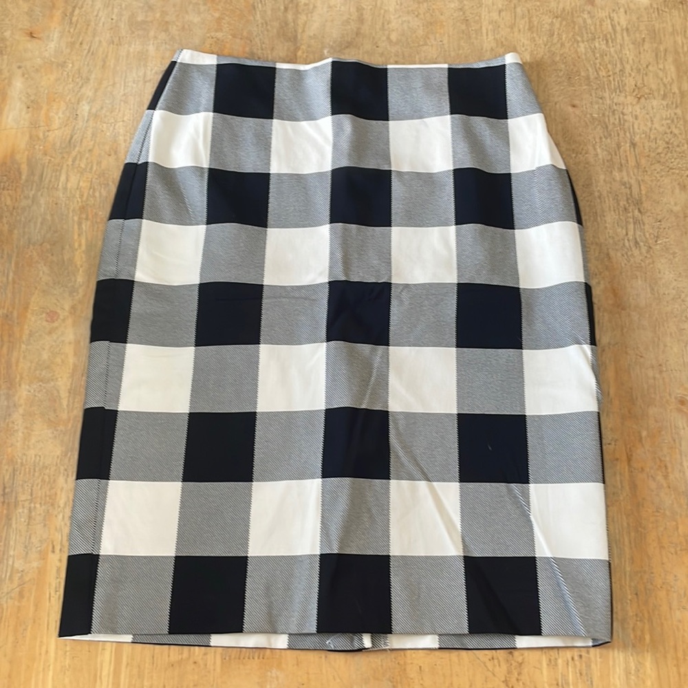 Talbots NWOT checked pencil skirt